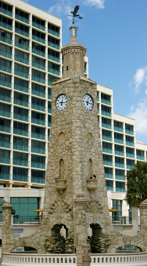 Coquina Clock Tower Daytona Beach Hilton